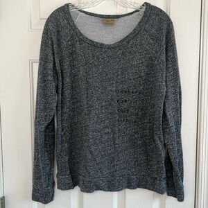 Good Hyouman gray thankful for this life wide neck sweater size M/L